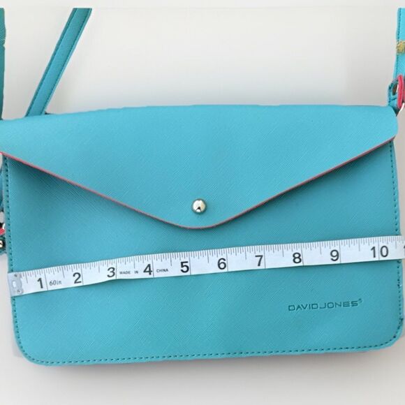 David Jones Paris Sling Turquoise Bag - Picture 8 of 8